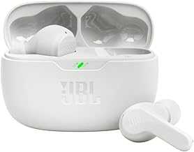 Vibe Beam - True Wireless JBL Deep Bass Sound Earbuds, Bluetooth 5.2, Water & Dust Resistant, Hands-free call with VoiceAware, Up to 32 hours of battery life (White)