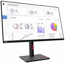 ThinkVision T32p-30 31.5" 16:9 4K Ultra HD IPS WLED LCD Monitor, Raven Black