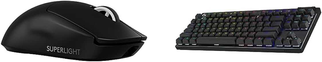 Pro X Superlight 2 Lightspeed Wireless Gaming Mouse + G Pro X TKL Lightspeed Wireless Gaming Keyboard (Tactile) Bundle - Black