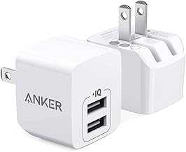 USB Charger, Anker 2-Pack Dual Port 12W Wall Charger Adapter, USB Charger Block with Foldable Plug, Charging Box Brick, Cube for iPhone 15 14 13 12 11 Pro Max, Galaxy S22 S21 Note 20, HTC, Moto, LG