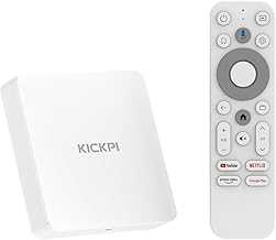 Android 11.0 TV Box, KP1 Google Certified TV Box(4K) 2GB RAM 32GB ROM with Voice Search- Support Chromecast and Dolby Audio, Bluetooth5.0 Smart Box 2024(White)