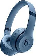 Beats Solo 4 - Wireless Bluetooth On-Ear Headphones, Apple & Android Compatible, Up to 50 Hours of Battery Life - Slate Blue (Renewed)