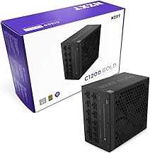 C1200 Gold ATX 3.1 - Fully Modular Low-Noise PC Gaming Power Supply - 1200 Watts - 80 Plus Gold - 12V-2x6 Connector - Zero Fan Mode - 100% Japanese Capacitors - Black