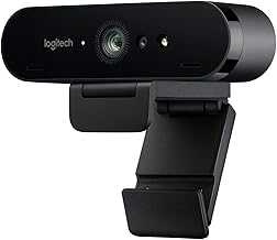 Logitech BRIO Ultra HD Webcam for Video Conferencing Recording and Streaming (Black) (Renewed)