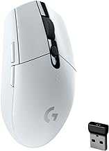 Logitech G305 Lightspeed Wireless Gaming Mouse, Hero Sensor, 12000 DPI, Lightweight, 6 Programmable Buttons, 250h Battery Life, On-Board Memory, PC/Mac - White (German Packaging)