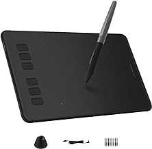 Inspiroy H640P Drawing Tablet, 6x4 inch Art Tablet with Battery-Free Stylus, 8192 Pen Pressure, 6 Hot Keys, Graphics Tablet for Drawing, Writing, Design, Teaching, Work with Mac, PC & Mobile