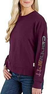 Women's Tencel Fiber Series Loose Fit Sleeve Graphic Sweatshirt