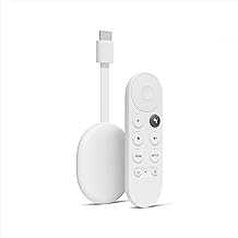 Chromecast with Google TV (4K)- Streaming Stick Entertainment with Voice Search - Watch Movies, Shows, and Live TV in 4K HDR - Snow