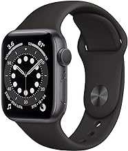 Apple Watch Series 6 (GPS + Cellular, 44mm) - Space Gray Aluminum Case with Black Sport Band (Renewed)