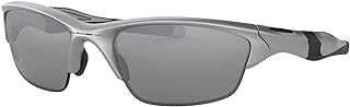 Men's Oo9153 Half Jacket 2.0 Low Bridge Fit Rectangular Sunglasses