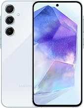 Galaxy A55 5G A556E 128GB Dual-SIM GSM Unlocked Android Smartphone (Latin Variant/US Compatible LTE) - Awesome Ice Blue