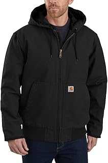 Men's Loose Fit Washed Duck Insulated Active Jacket