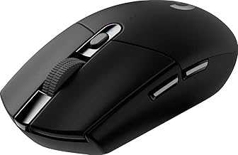 Logitech G305 Lightspeed Wireless Gaming Mouse, Hero Sensor, 12,000 DPI, Lightweight, 6 Programmable Buttons, 250h Battery Life, On-Board Memory, PC/Mac - Black (German Packaging)