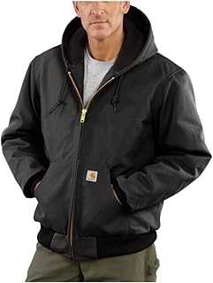 Men's Loose Fit Firm Duck Insulated Flannel-Lined Active Jacket