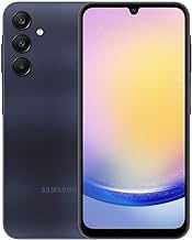 Galaxy A25 5G A256E 128GB Dual-SIM GSM Unlocked Android Smartphone (Latin Variant/US Compatible LTE) - Blue Black