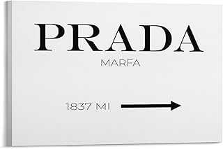 Poster Inspirational Prada Marfa Art Decor Canvas Art Poster And Wall Art Picture Print Modern Family Bedroom Decor Posters 16x24inch(40x60cm) 49.0, Frame-style