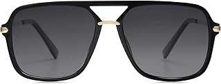 Sunglasses for Women & Men, Square, Retro, Polarized Lens, Trendy Aviator, 90s Shades