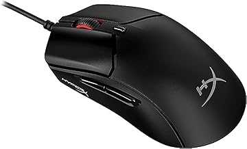 HyperX Pulsefire Haste 2 Ultra Lightweight Gaming Mouse Wired 6 Buttons 1.8m Cable Up to 26000 DPI Precision Sensor RGB Software NGENUITY for Gamer PC Desk PS5, PS4, Xbox Series Laptop Black (Renewed)