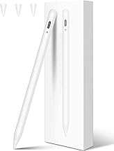 Pencil 2nd Generation Magnetic Wireless Charging, Pencil for iPad 2nd Generation Stylus Pen for iPad Pro with Palm Rejection & Tilt Sensitivity, Compatible with iPad/Mini/Air/Pro 11"&12.9", White