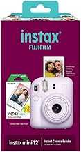 Fujifilm Instax Mini 12 Instant Camera with Bonus Film, 20 Sheets - Lilac (Purple)