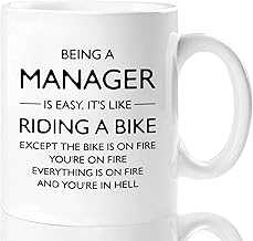 Funny Manager Gifts for Women Men Mug 11 Oz, Gifts for Boss, Leader, Boss Lady, Nurse Manager, Office Manager Appreciation, Boss Day Christmas Gift Ideas for Manager Coffee Cup