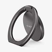 Style Ring 360 Cell Phone Ring/Phone Grip/Stand/Holder for All Phones and Tablets Compatible with Magnetic Car Mount - Gun Metal