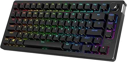 Alloy Rise 75 Wireless – Hot-Swappable 75% Mechanical Gaming Keyboard, PC, Up to 80 Hours Backlighting On, Dual Wireless 2.4GHz & Bluetooth