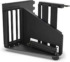 Vertical GPU Mounting Kit - AB-RH175-B1-175 mm PCIe 4.0x16 Riser Cable - GPU Holder - Sturdy Steel Bracket - Black