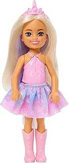 Dreamtopia Chelsea Unicorn Small Doll with Detachable Tail, Horn Headband Accessory & Lavender Hair, Bends at Waist