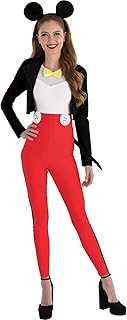 Micky Mouse Costume for Women - Disney Costume Includes Catsuit & Mickey Ear Headband - Costumes for Halloween, Birthday Parties & Themed Events