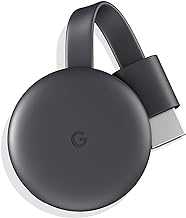 Google Chromecast 3 GA00439 Media Streamer - Black (Renewed)