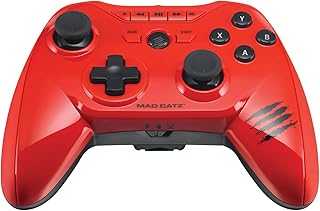 Mad Catz C.T.R.L.R Mobile Gamepad and Game Controller for Android, Fire TV, Samsung, PC, Steam and Gear VR - Red