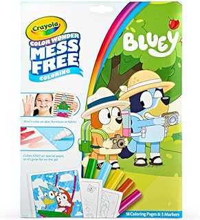 Crayola Bluey Color Wonder Coloring Set, 18 Bluey Coloring Pages, Mess Free Coloring for Toddlers, Bluey Toys, Holiday Gifts for Kids, Stocking Stuffer