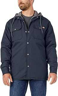 Men's Fleece Hooded Duck Shirt Jacket with Hydroshield