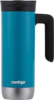 Superior 2.0 Stainless Steel Travel Mug with Handle with SNAPSEAL Lid, 20oz., Juniper