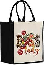 Boss Lady Gifts for Women, Supervisor Boss Gifts Leadership Gifts, Waterproof Canvas Tote Bag for Christmas Boss Day