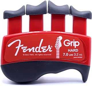 GRIP Hand and Finger Exerciser (Hard - 7lbs / 3.2kg) – Best Ergonomic Finger Strengthener to improve play on all stringed instruments (Guitar, Bass, Violin, etc.)