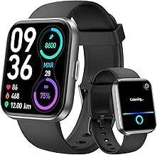 Smart Watches for Men Women, Alexa Built-in Fitness Watch with 1.8" LCD Screen & Bluetooth Call (Make/Answer), Heart Rate/SpO2/Sleep Monitor, 100 Sports, IP68 Waterproof Smartwatch for iPhone Android