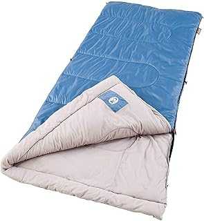 Sun Ridge 40°F Sleeping Bag, Cool-Weather Lightweight Sleeping Bag with Insulation & Draft Tube, Machine Washable