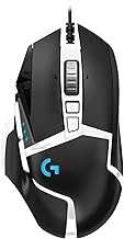 Logitech G502 Hero Special Edition High-Performance Wired Gaming Mouse, 25K Hero Sensor, 25600 DPI, RGB, Adjustable Weight, 11 Programmable Buttons, PC/Mac - Black and White