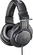 ATH-M20X Professional Studio Monitor Headphones, Black