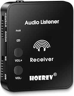 Wireless in Ear Monitor System Studio Equipment Professional System Transmitter Guitar System with Rechargeable Battery for Studio Band Rehearsal Live Performance Camera Record