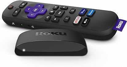 Express | HD Roku Streaming Device with Simple Remote (no TV controls), Free & Live TV