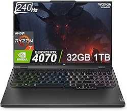 Lenovo Legion Pro 5 Gaming Laptop (16" 2K 240Hz, AMD Ryzen 7 7745HX (Beat i7-12700H), GeForce RTX 4070 8GB 140W, 32GB DDR5 RAM, 1TB SSD) 4-Zone RGB Backlit, Wi-Fi 6E, Win 11 Home, 2024, Onyx Grey