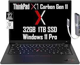 ThinkPad X1 Carbon Gen 11 14" Fhd+ (Intel 13th Gen 10-Core i7-1365U, 32GB RAM, 1TB SSD) Business Laptop, Fhd Webcam, IST Hub, Win 11 Pro