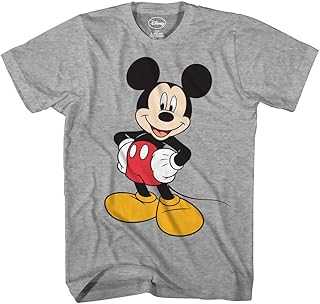 Disney Men's Classic Mickey Mouse Full Size Graphic Short Sleeve T-Shirt