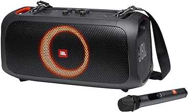 PartyBox On-The-Go Powerful Portable Bluetooth Party Speaker with Dynamic Light Show, black