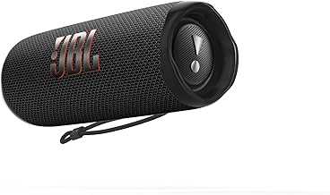 Flip 6 - Portable Bluetooth Speaker, powerful sound and deep bass, IPX7 waterproof, 12 hours of playtime, JBL PartyBoost for multiple speaker pairing for home, outdoor and travel (Black)