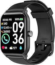 Smart Watch for Men(Answer/Make Call),Alexa Built-in,1.8"Fitness Tracker with Heart Rate Sleep SpO2 Monitor,100 Sport Mode,5ATM Waterproof,Activity Trackers and Smartwatches for iOS and Android Phones