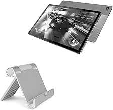 BoxWave Stand and Mount Compatible with Motorola Moto Tab G62 - VersaView Aluminum Stand, Portable, Multi Angle Viewing Stand for Motorola Moto Tab G62